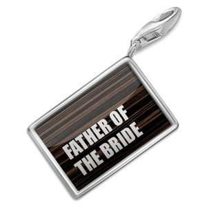 FotoCharms Father of the Bride, Wedding   Charm with Lobster Clasp 