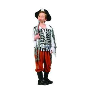  Childs 3D Bones Chest Pirate Costume Size Large (12 14 