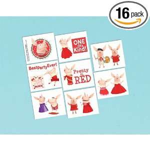  Olivia Birthday Party Supplies Tempory Tattoos 16 count 