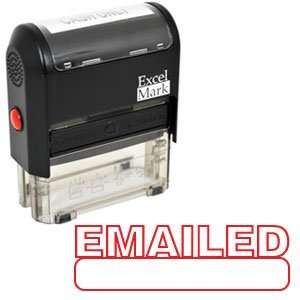  EMAILED Self Inking Rubber Stamp   Red Ink (42A1539WEB R 