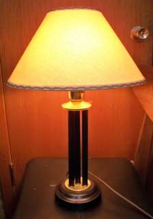 Wonderful Vintage Black & Gold Table Lamp  