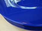 BRIGHT COBALT BLUE GLASS DINNER PLATE CHARGER(S) tablescape party 