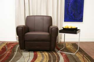 SpeaRo dark brown MODERN faux leather recliner CHAIR  