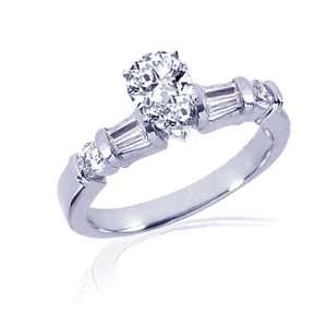   Pear Shaped Diamond Engagement Ring SI2 E EGL Fascinating Diamonds