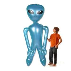  Giant Blue Inflate Alien 6 Foot (72 Inch) Toys & Games