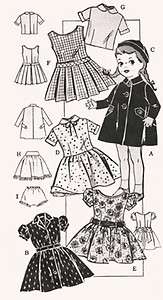 Vintage Doll Clothes Pattern 234   22 ~ Saucy Walker   Pedigree 