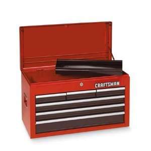  CRAFTSMAN 9 65247 Tool Chest,6 Drawer,26x34 In,Red/Black 