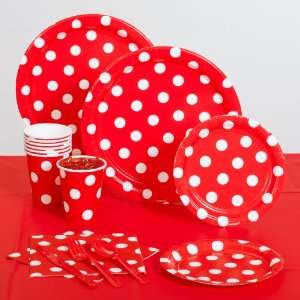  Lets Party By AMSCAN Red Polka Dot Standard Pack 
