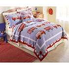 Pem America Bedding by Pem America Cotton Fire Truck Twin Quilt with 