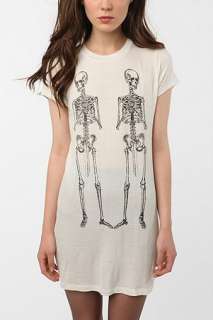 UrbanOutfitters  Daydreamer LA Skeleton Swords Tunic Tee