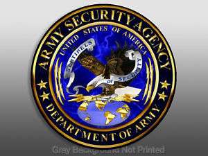 ASA Army Security Agency Seal Sticker   decal logo dept  