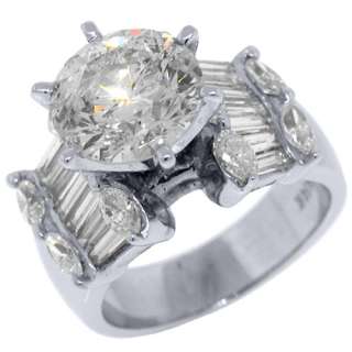 CARAT WOMENS DIAMOND ENGAGEMENT RING ROUND MARQUISE BAGUETTE CUT 