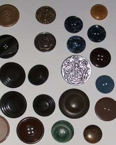 Job Lot Vintage Large & Oversize Buttons 50s 60s 70s Unusual Bakelite 