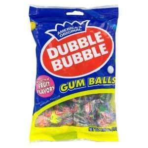 DOUBLE BUBBLE GUM BALLS CANDY ASSORTED FRUIT FLAVORS INDIVIDUALLY 