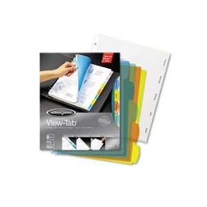  View Tab Transparent Index Dividers, 5 Tab, Round, Letter 