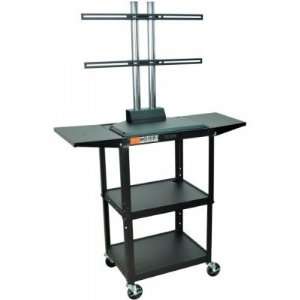  Luxor AVJ42DL LCD Adjustable Height Flat Panel Cart With 