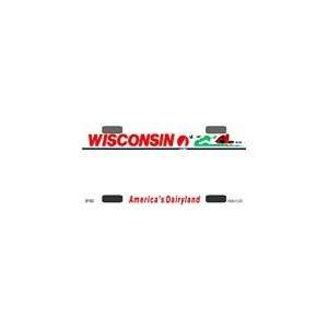 Wisconsin State Background Blanks FLAT Bicycle License Plates Blanks 