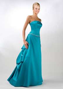 stock Turquoise Bridesmaid Dress Evening Gown Size.6 18  