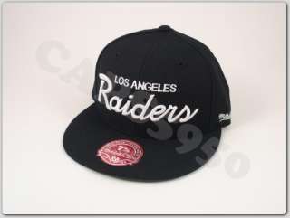Mitchell and Ness Fitted Hat Los Angeles LA Raiders Retro Cap NFL 