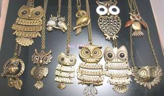 Wholesale Bulk 120pcs New Fashion Owl Mix Necklaces  