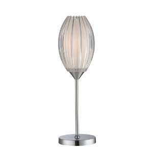 Lite Source LS 22160 Table Lamp, Chrome with Clear Acrylic and Frosted 