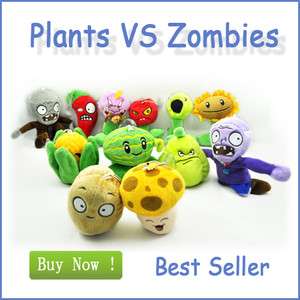   VS Zombies Soft Plush Toy With Sucker A full setof 12 tm0347 hot