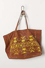 leather tote   Anthropologie