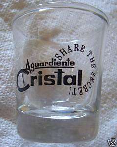 Shot Glass Aguardiente Cristal (Columbia Liqueur)  