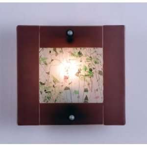  12W Fall Of My Youth Fused Glass Sconce