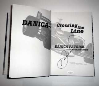Danica Patrick REAL hand SIGNED Crossing The Line Book JSA COA  