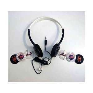  New York Mets Over the Head Headphones with Detachable 