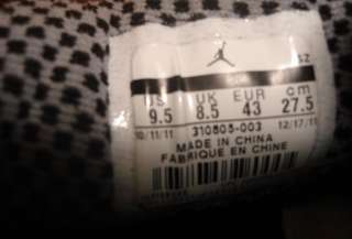 Nike Air Jordan 10 Retro Stealth Black White 2012 DS 310805  003 