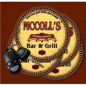  MCCOLLS Family Name Bar & Grill Coasters Kitchen 