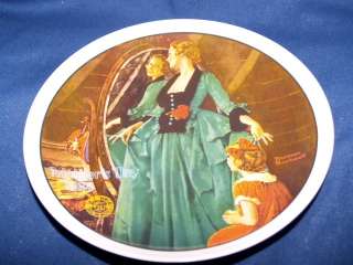 PLATES NORMAN ROCKWELL GRANDMA COURTING DRESS PLATE new  