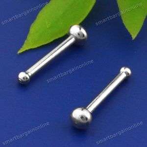 10pc Stainless Steel Nose Ring Ear Stud Body Piercing Art Bar Barbell 