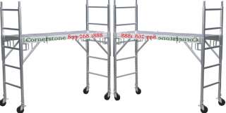Two New Aluminum Scaffolding Rolling Towers with All Aluminum Deck & U 