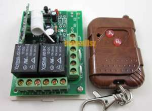 12V 2Channel Remote Control Switch Motor w limit switch  