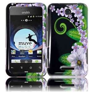  Green Flower Hard Case Cover for ZTE Score X500 with Free 
