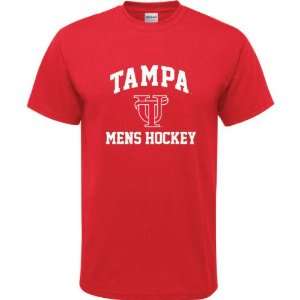   Tampa Spartans Red Youth Mens Hockey Arch T Shirt