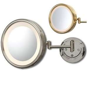  Lighted Wall Mounted Single Sided 4X Mirror, Hard Wired 