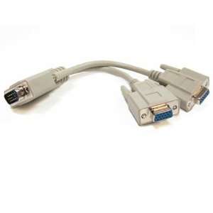  SF Cable, 8 HD15 VGA Male to 2 Female Splitter Cable 