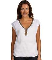   Acacia Metallic Embroidered Woven Top $24.99 (  MSRP $79.50