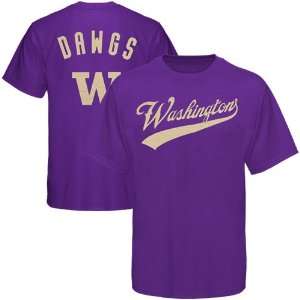 Washington Huskies Purple Blender T shirt  Sports 