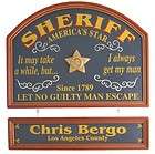 Personalized Sheriff Gift Wall Sign Decor Pub Bar Sign  