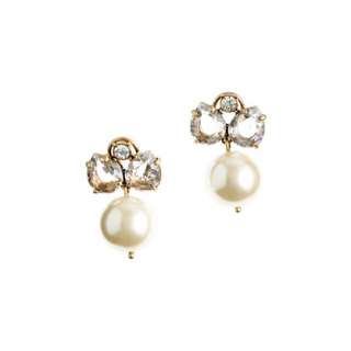 Pearl jewel box earrings   earrings   Womens jewelry   J.Crew