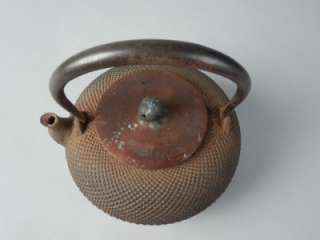 Japanese vintage signed Ryubundou Tetsubin cast iron teapot tea 