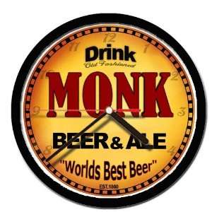  MONK beer and ale cerveza wall clock 