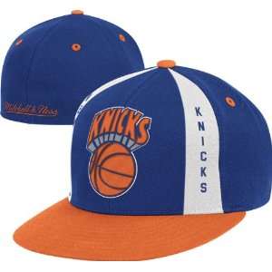   Knicks Mitchell & Ness 2 Tone Panel Down Fitted Hat