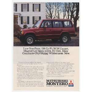  1989 Mitsubishi Montero Print Ad (9955)