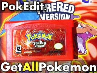 PokEdit FireRed Fire Red New Pokemon DS GBA All 386 Edit Nintendo 
